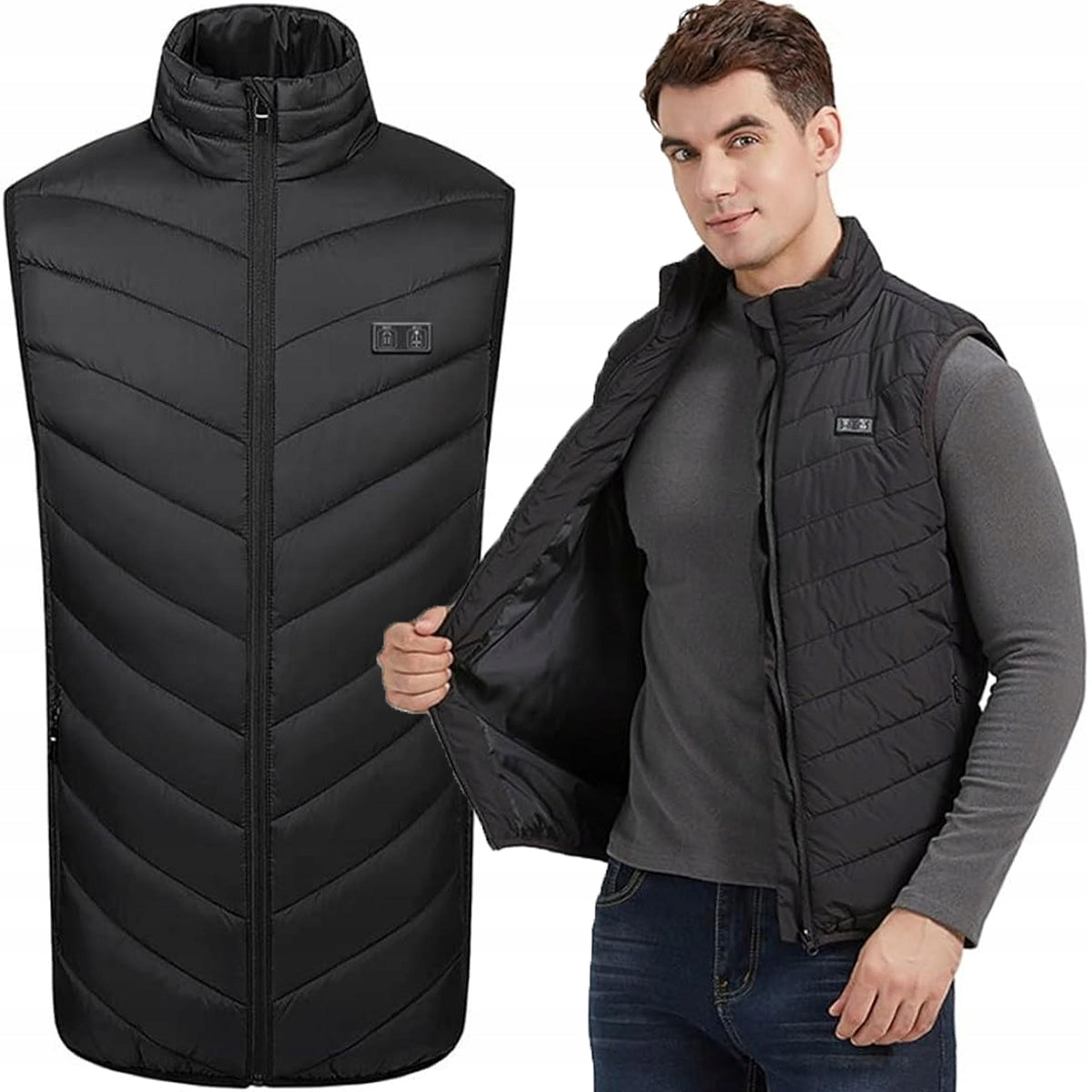 Ultimate USB Heated Vest for Men & Women - Perfect for Outdoor Adventures, Sports, and Motorcycling!